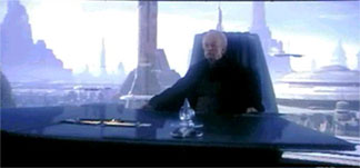 Chancellor Palpatine at his desk