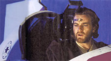 Obi-Wan piloting his Jedi Starfighter