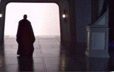 Mace Windu walking in the Jedi Temple