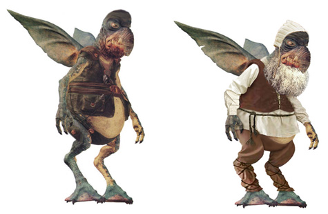 Artwork by Scott : Watto the Toydarian at the time of the Old Republic and of the Galactic Alliance, concepts.