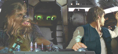 In such tight turns, Han displays his consummate skill as a pilot !