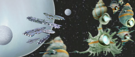 The Hutt battle fleet arrive in the Kessel system. A dynamic composition by Nat.