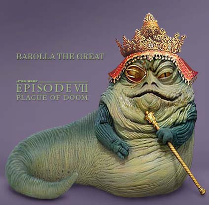 Barolla, the Great Hutt of Nal Hutta. Promotional artwork by Scott.