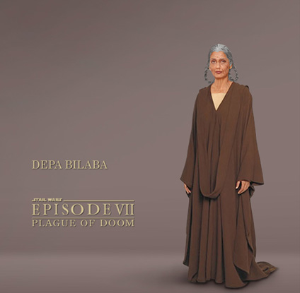 Depa Billaba, chalactan master Jedi and one-time High Councillor. Promotional artwork by Scott.