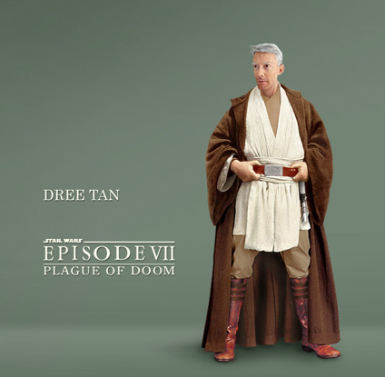 Dree Tan, corellian master Jedi, the first of the Elders who voyaged to Luke and offer support