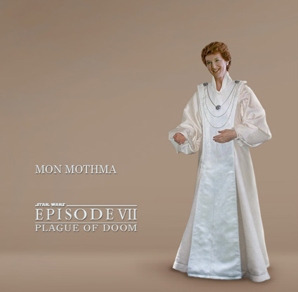 Mon Mothma, leader of the newly formed Galactic Alliance
