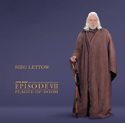 Sieg Lettow, maverick master Jedi, the last of the Elders. Promotional artwork by Scott.