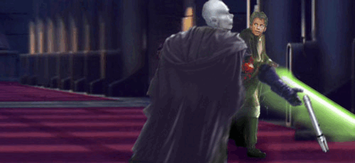 Jedi Master Luke and Darth Kayos duel !