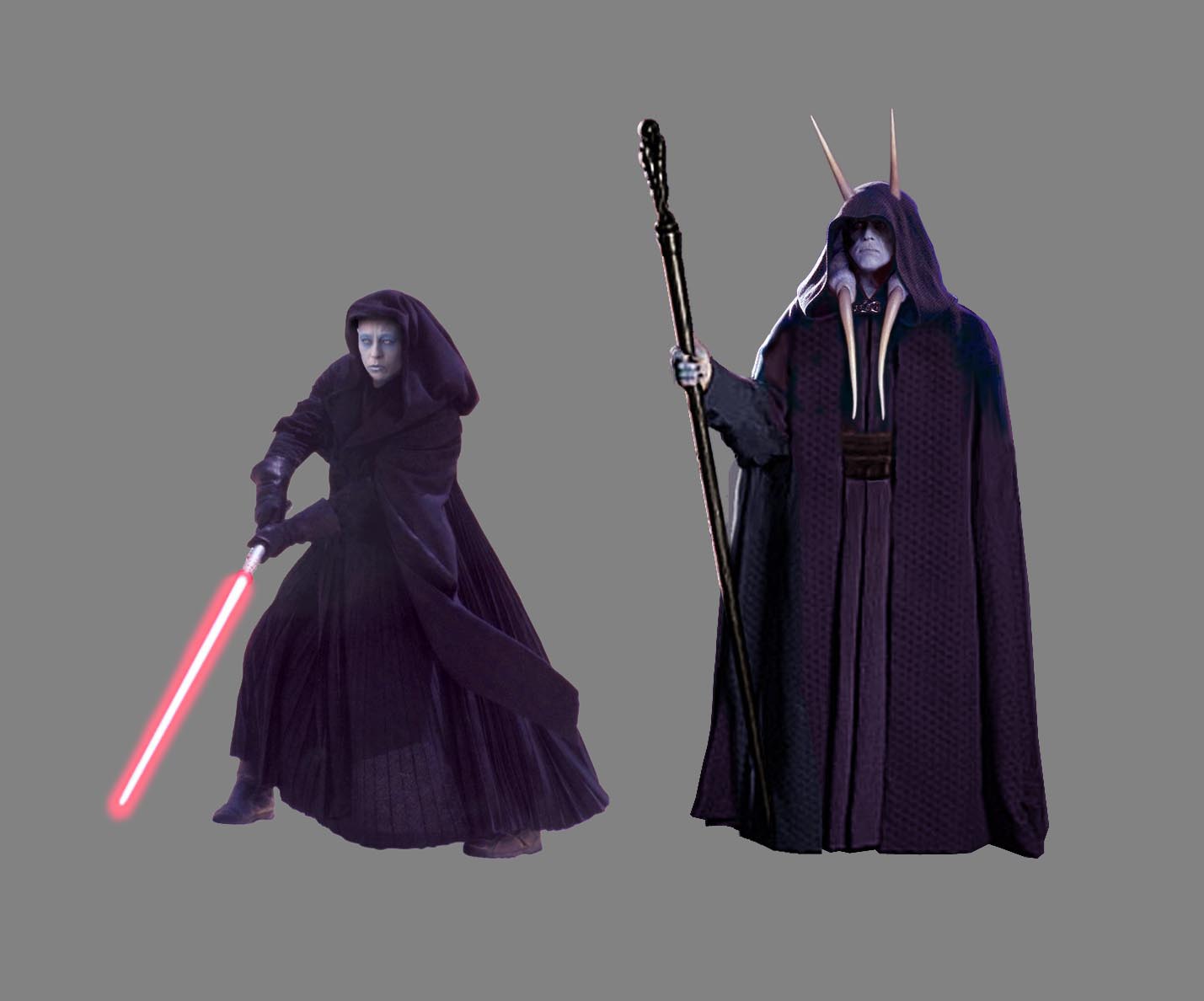 Darth Kayos and Darth Monstross. The two Lords of the Sith by Scott.