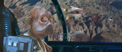 Master Jedi Shingen Bunden targets TIE fighters !