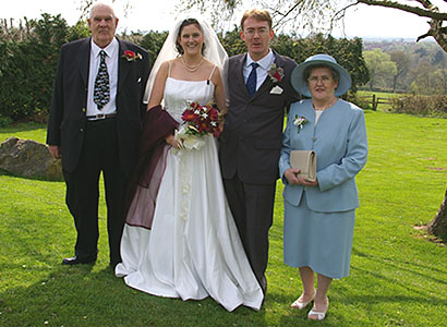 With Jo's parents, Alec and Win