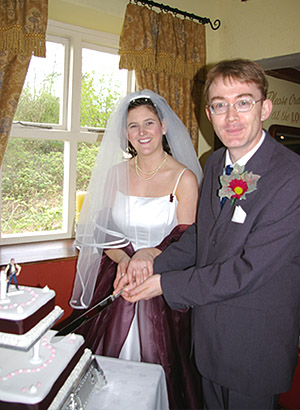Cutting the cake