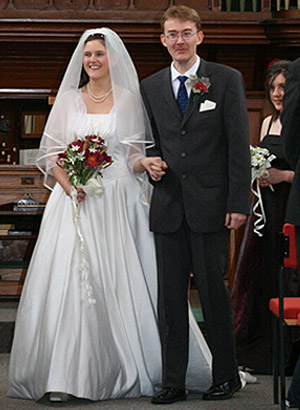 Joanne and Nathaniel in the Church, photographed by Mark Chedgzoy