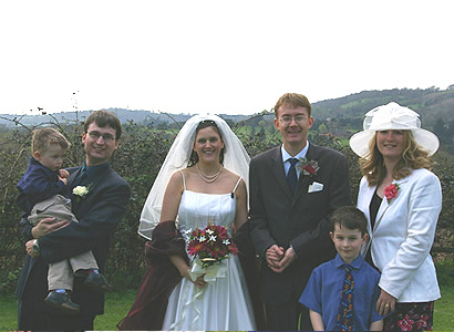 With Anne and Mike, and their children Peter andjoe